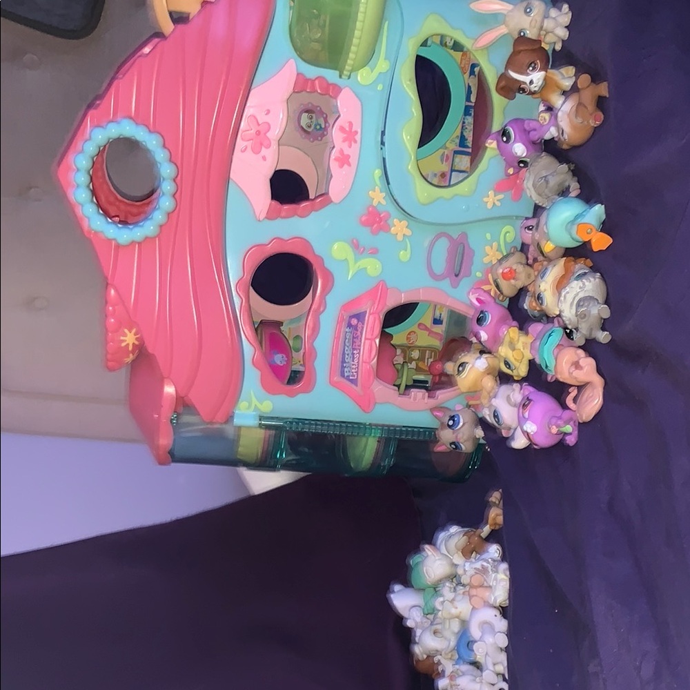 Littlest Pet Shop - house and pet lot